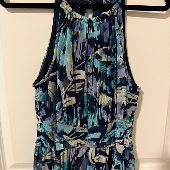 London Times Blue Floral Dress - Picture 2 of 3